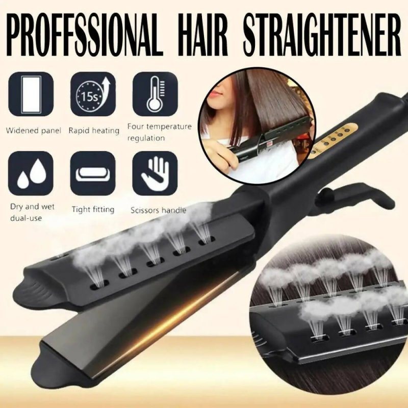 4-Speed Temperature Control Hair Straightening Clip Hair Straightener Hairdressing Tools UK Plug - Clip Hair Straightener - British D'sire