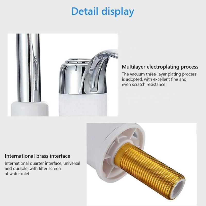 4000W 2s Fast Heat 360 Degree Rotation Electric Faucet Tap Instant Hot Water Heater - Bottles & Thermos - British D'sire