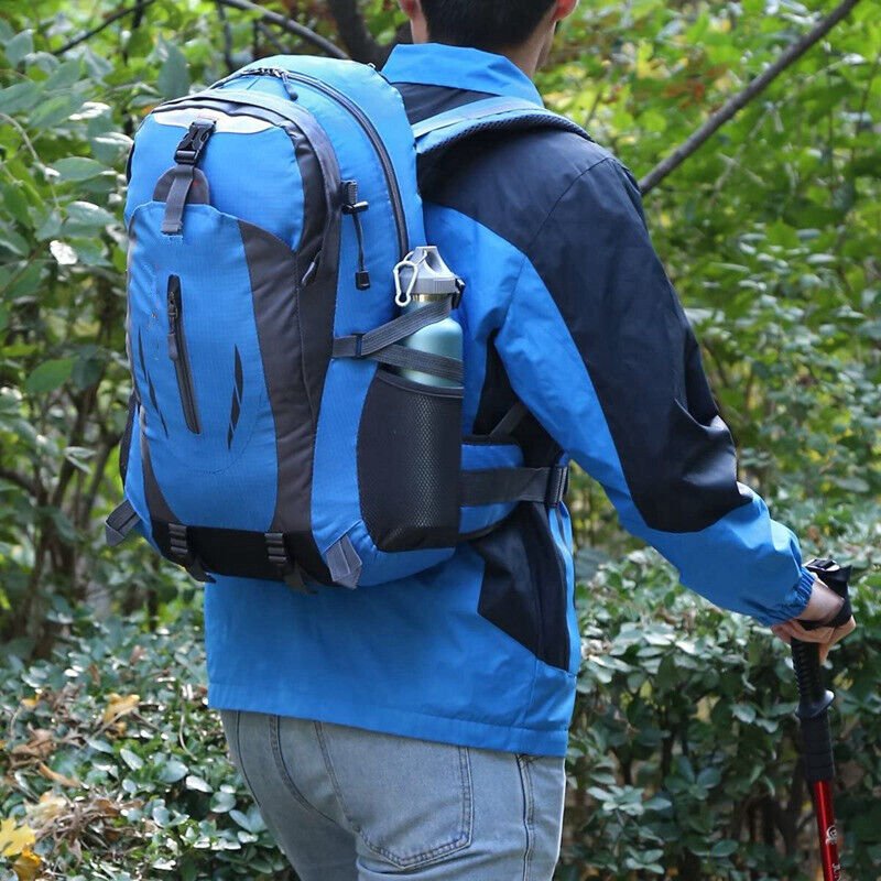 40L Waterproof Large Bag Backpack Camping Hiking Walking Outdoor Travel Rucksack Random Color - Bags & Accessories - British D'sire