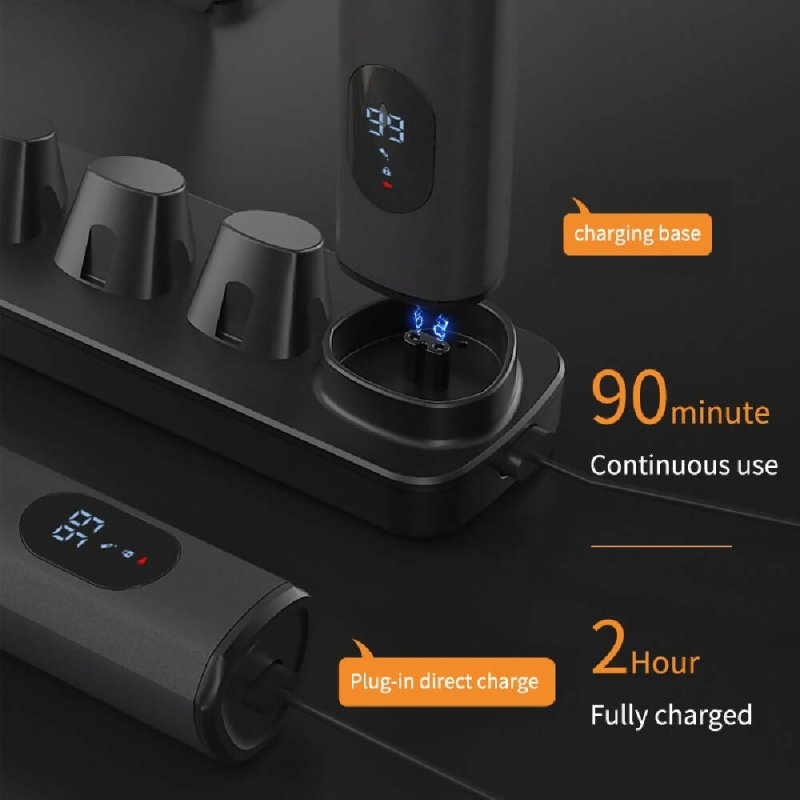 5 In 1 Haircut Digital Display Water Washing Shaver Nose Hair Electric Push Shear Set (Silver) - Electric Push Shear Set - British D'sire