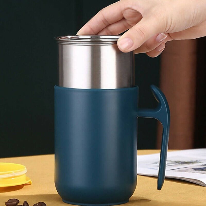 500ML Stainless Steel Leakproof Insulated Thermal Travel Coffee Mug Cup Flask Random Color - Glasswares & Drinkwares - British D'sire