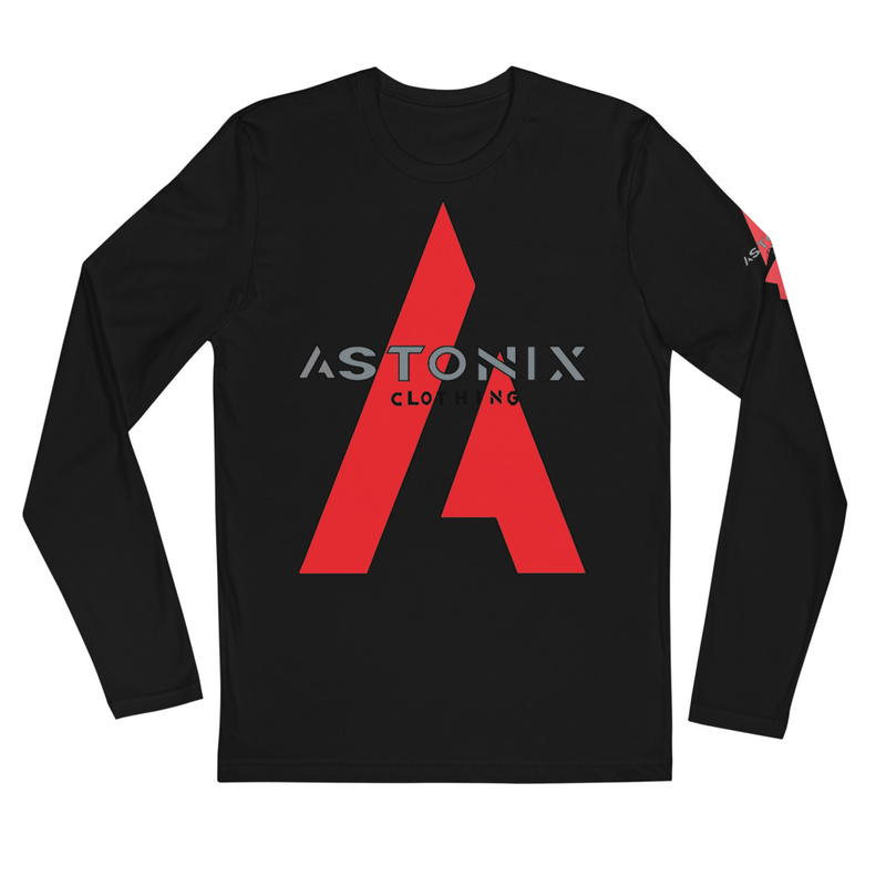 ASTONIX LONG SLEEVE WHITE FITTED T- SHIRT (M3601) - Men T-Shirt - British D'sire