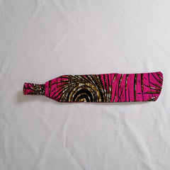 Pink Ankara front tied headband - British D'sire