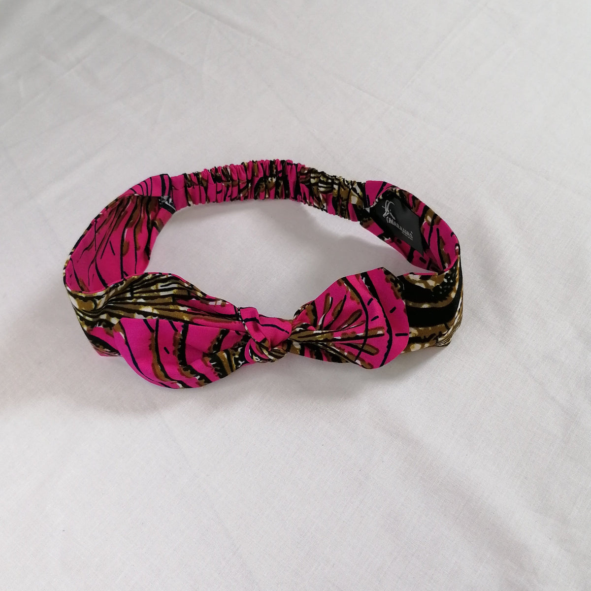 Pink Ankara front tied headband - British D'sire