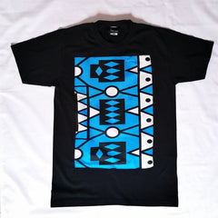 Kids T-shirt in black with blue Samakaka - British D'sire