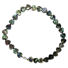 Pearlz Gallery Ladies Sterling Silver Abalone Knotted Necklace - Necklaces & Pendants - British D'sire