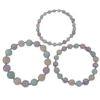 Pearlz Gallery ladies Round Bead Stretch Bracelet (Multi Colored) - Bracelets & Bangles - British D'sire
