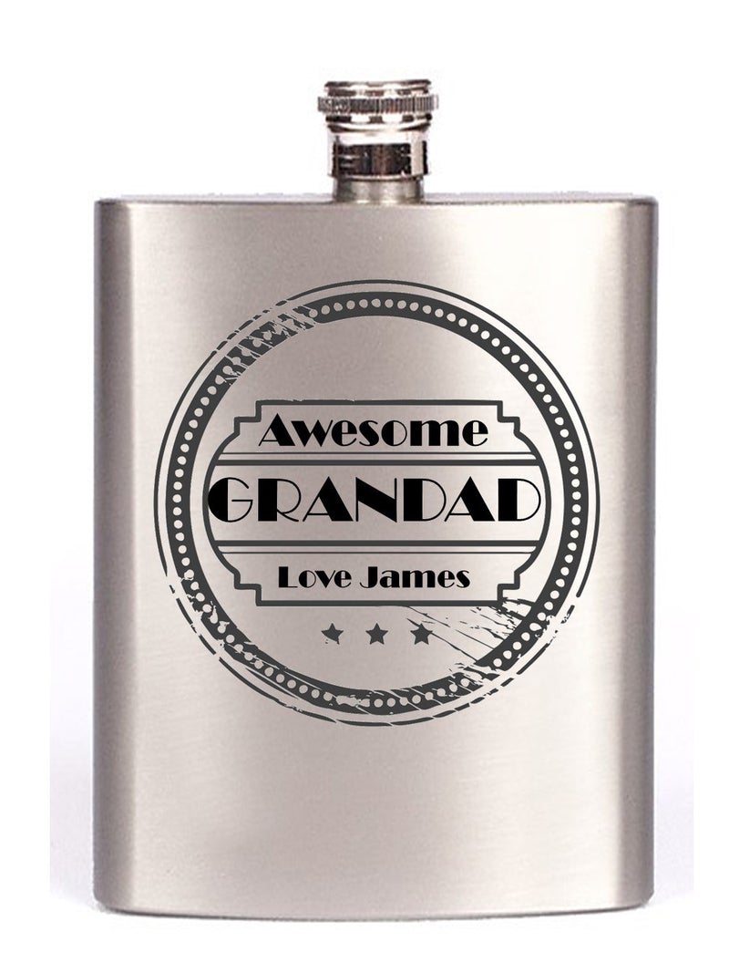 Pure Essence Greetings - Personalised Grandad Hip Flask Main image