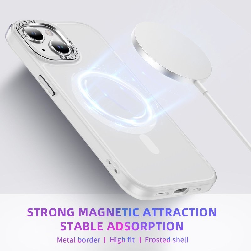 A piece of Chinese trendy European and American creative painted pattern matte skin-friendly Magsafe magnetic phone case suitable for iPhone 11-15ProMax and other models - phone case - British D'sire