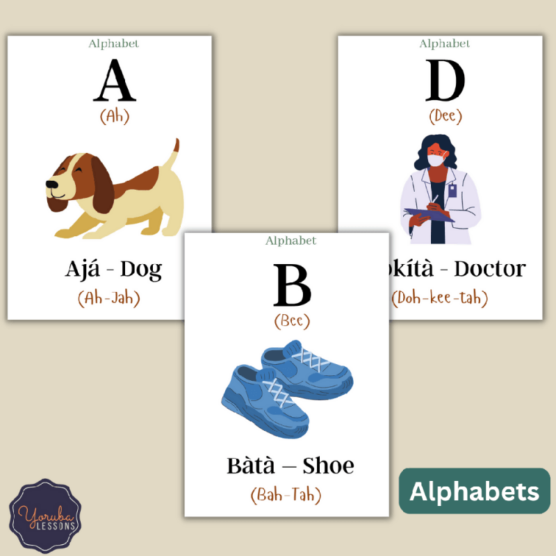 A – Yoruba Flashcards To Learn Vocabulary – Food, Verbs and Things in The House (Physical pack) - Flashcards/Learning Resources - British D'sire