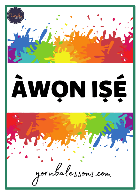 A – Yoruba Flashcards To Learn Vocabulary – Food, Verbs and Things in The House (Physical pack) - Flashcards/Learning Resources - British D'sire