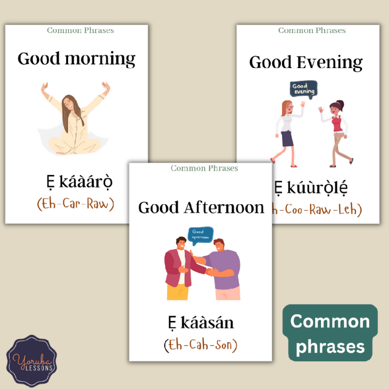 A – Yoruba Flashcards To Learn Vocabulary – Food, Verbs and Things in The House (Physical pack) - Flashcards/Learning Resources - British D'sire