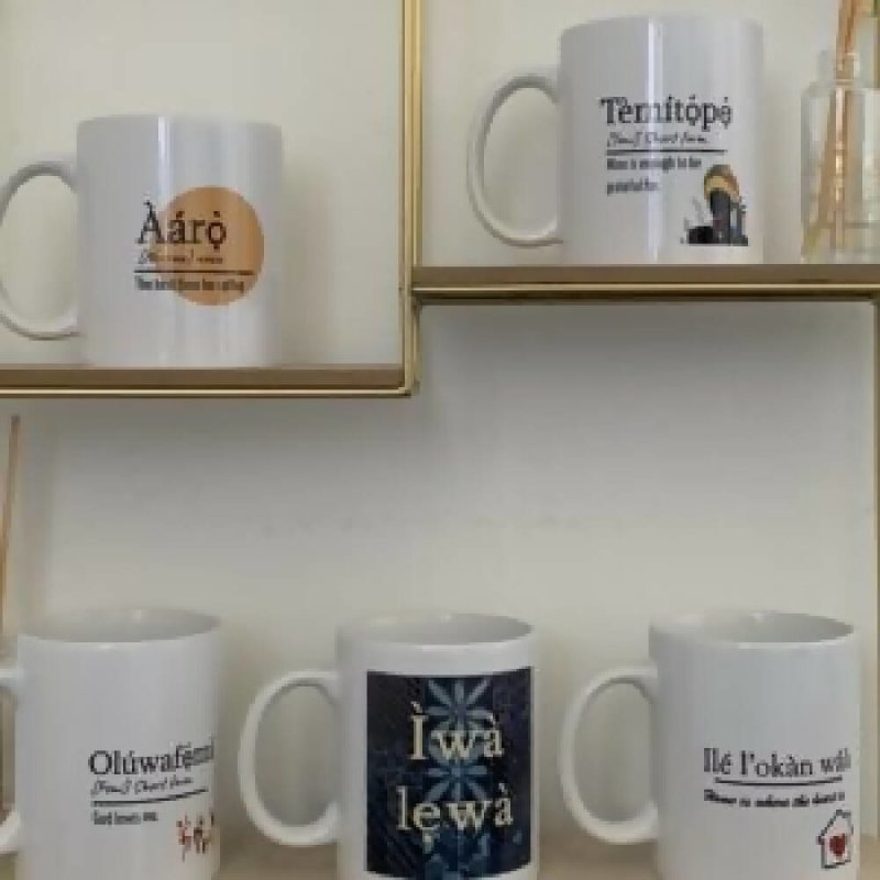 A Yoruba Sayings Mug - Various Designs | African Home Decor - Vases & Other Decor Item - British D'sire Main image
