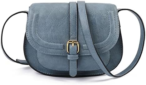 AFKOMST Crossbody Bag for Women | Small Satchel and Shoulder Bags | Vintage Vegan Leather Saddle Handbags Secondary image