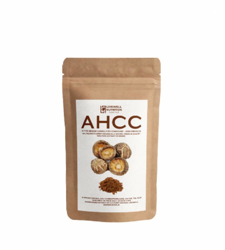 AHCC Hexose | Correlated Compound | High Strength | Cultured Shiitake | Extract Mycelium | Natural Killer Cell Activity | 60 Grams Bag | Better Than Capsules - Health and Wellness - British D'sire