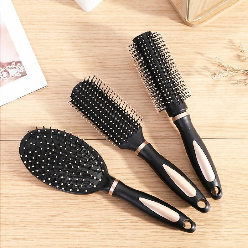 Airbag Massage Comb Anti-static Hair Curler Comb (Round) - Hair Curler Comb - British D'sire