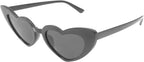 ALLY-MAGIC 70s Vintage Love Heart Sunglasses, Women Cat Eye Ladies Retro Vintage Designer Eyewear - Women's Sunglasses - British D'sire