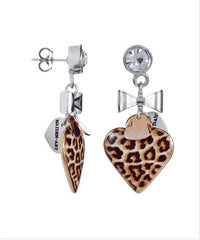 Animalier leopard print drop earrings - Earrings - British D'sire
