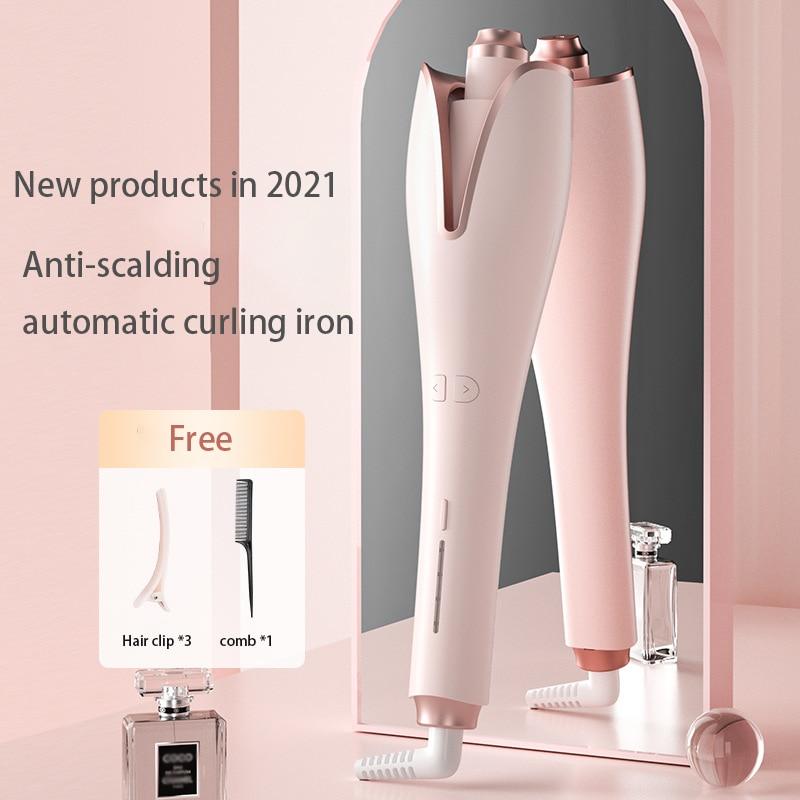 Anti-Perm Curly Hair for Women Automatic Rotation Hair Rollers Negative Ion Curling Iron Wave Magic Styling Tool - Hair Care & Styling - British D'sire