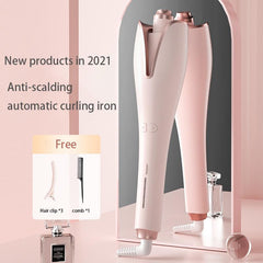 Anti-Perm Curly Hair for Women Automatic Rotation Hair Rollers Negative Ion Curling Iron Wave Magic Styling Tool - Hair Care & Styling - British D'sire