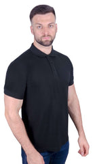 Antonio Falcone Alessandro Polo Shirt Black - Men's T-Shirts & Shirts - British D'sire