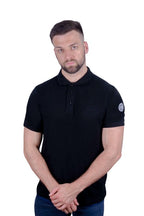 Antonio Falcone Alessandro Polo Shirt Black - Men's T-Shirts & Shirts - British D'sire