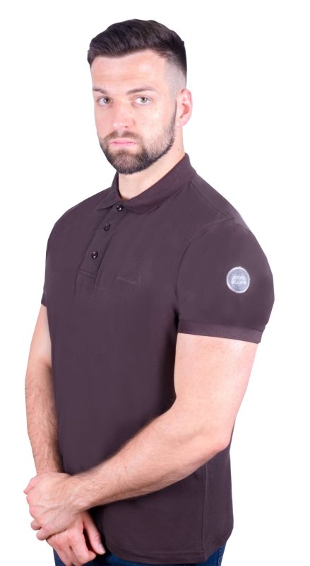 Antonio Falcone Alessandro Polo Shirt Chocolate - Men's T-Shirts & Shirts - British D'sire