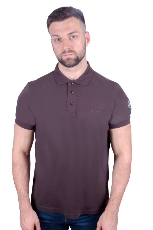 Antonio Falcone Alessandro Polo Shirt Chocolate - Men's T-Shirts & Shirts - British D'sire