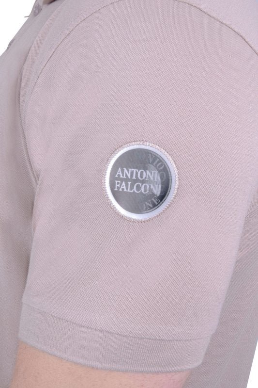 Antonio Falcone Alessandro Polo Shirt Sand - Men's T-Shirts & Shirts - British D'sire