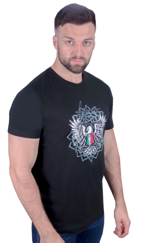 Antonio Falcone Angelo Organic Cotton T-shirt Black - Men's T-Shirts & Shirts - British D'sire