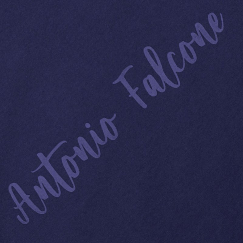 Antonio Falcone Diego Double Face Long Sleeve Crew Neck T Shirt Navy - Men's T-Shirts & Shirts - British D'sire