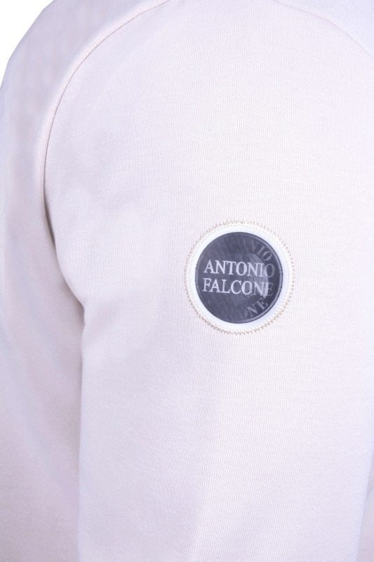 Antonio Falcone Giovanni Sweatshirt Stone - Men's Hoodies & Sweatshirts - British D'sire