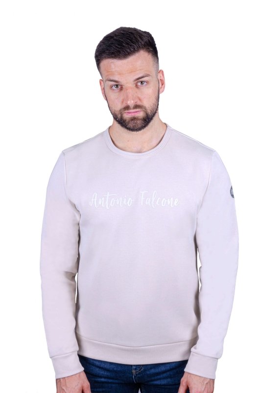 Antonio Falcone Giovanni Sweatshirt Stone - Men's Hoodies & Sweatshirts - British D'sire Main image