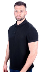 Antonio Falcone Leonardo Polo Shirt Black - Men's T-Shirts & Shirts - British D'sire