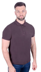 Antonio Falcone Leonardo Polo Shirt Chocolate - Men's T-Shirts & Shirts - British D'sire
