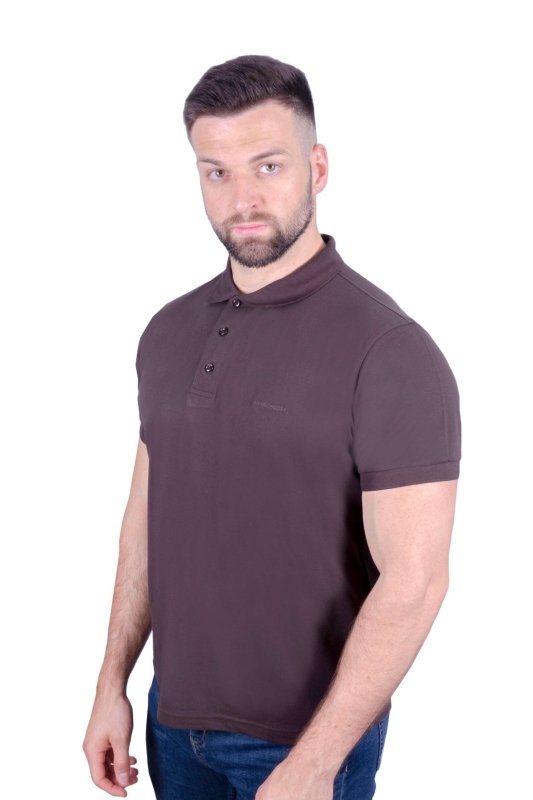 Antonio Falcone Leonardo Polo Shirt Chocolate - Men's T-Shirts & Shirts - British D'sire