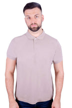 Antonio Falcone Leonardo Polo Shirt Sand - Men's T-Shirts & Shirts - British D'sire