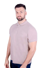Antonio Falcone Leonardo Polo Shirt Sand - Men's T-Shirts & Shirts - British D'sire
