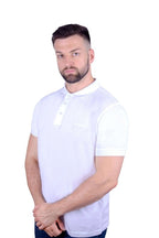 Antonio Falcone Leonardo Polo Shirt White - Men's T-Shirts & Shirts - British D'sire