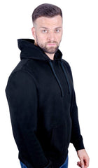 Antonio Falcone Lorenzo Long Sleeve Hoodie Black - Men's Hoodies & Sweatshirts - British D'sire