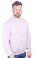 Antonio Falcone Marco Sweatshirt Stone - Men's Hoodies & Sweatshirts - British D'sire