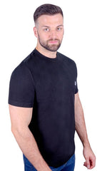 Antonio Falcone Roberto Short Sleeved T-shirt Black - Men's T-Shirts & Shirts - British D'sire