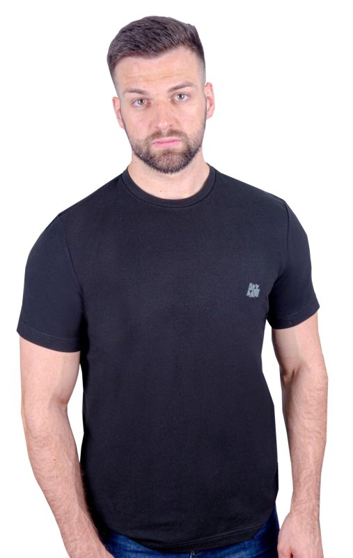 Antonio Falcone Roberto Short Sleeved T-shirt Black - Men's T-Shirts & Shirts - British D'sire