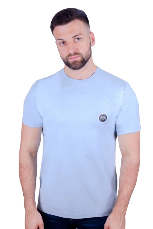Antonio Falcone Rocco Short Sleeved T-shirt Chambray - Men's T-Shirts & Shirts - British D'sire