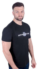 Antonio Falcone Zenden Organic Cotton T-shirt Black - Men's T-Shirts & Shirts - British D'sire