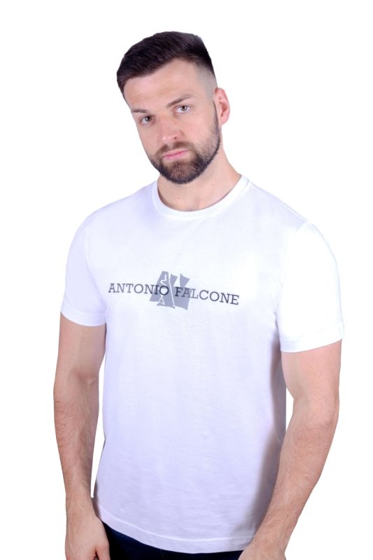 Antonio Falcone Zenden Organic Cotton T-shirt White - Men's T-Shirts & Shirts - British D'sire