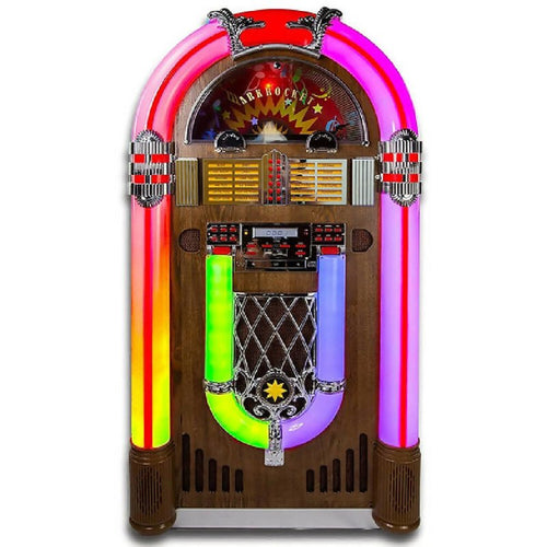 Saturn V Full Size Jukebox Vinyl Record Player by Arkrocket | Vintage jukebox player