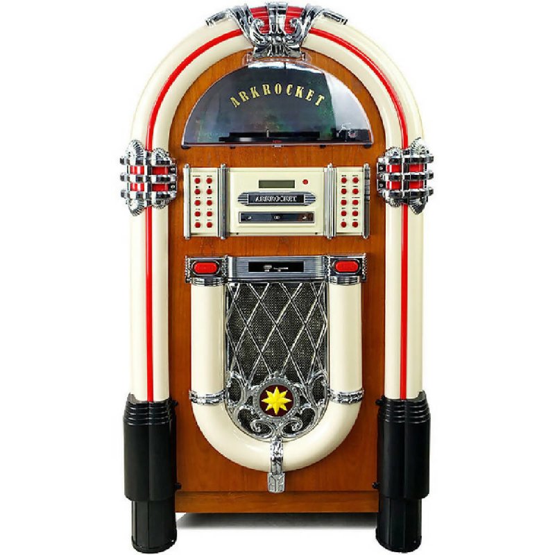 Arkrocket Taurus Classic Mid-Size Jukebox Vinyl Record Player - Jukebox - British D'sire
