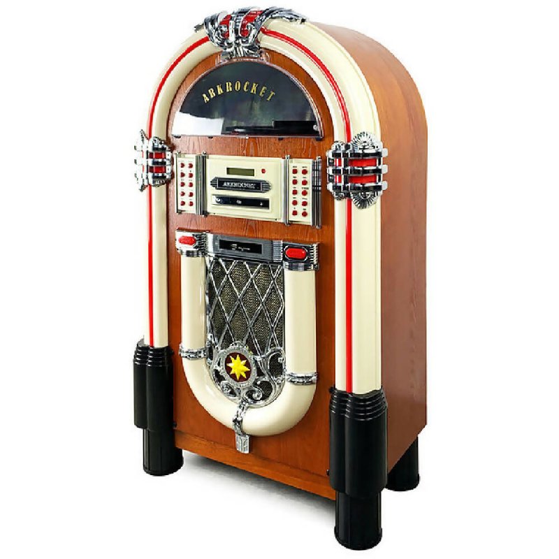Arkrocket Taurus Classic Mid-Size Jukebox Vinyl Record Player - Jukebox - British D'sire