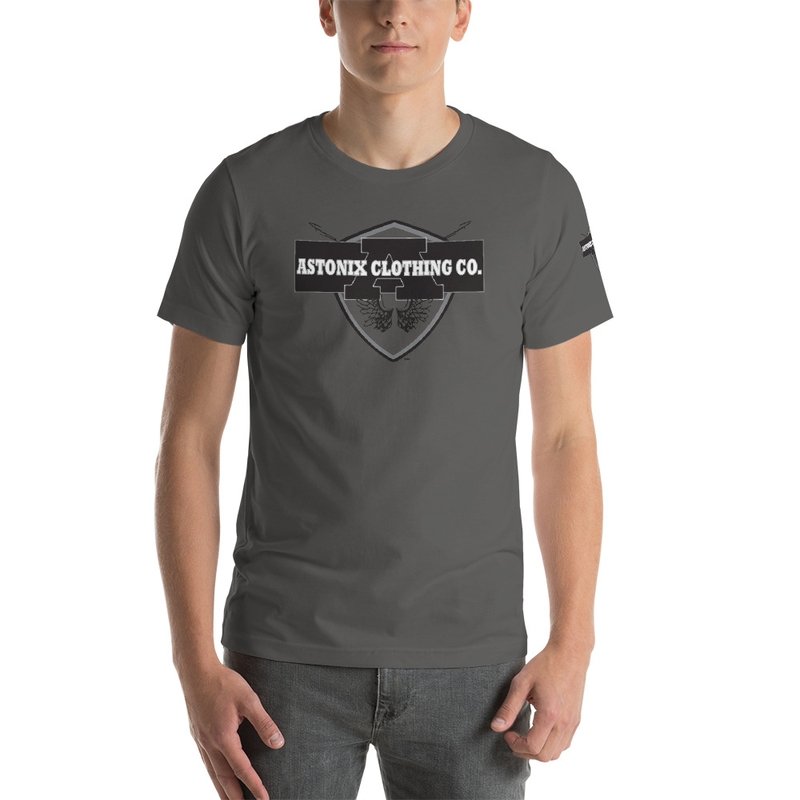 Astonix ASPHALT GRAY ASTONIX 3001 UNISEX SHORT SLEEVE JERSEY T-SHIRT - Mens T-Shirts & Shirts - British D'sire